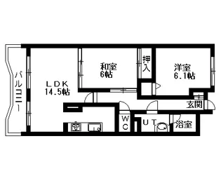 アジエステート大通西プラザ【0402号室】の間取り