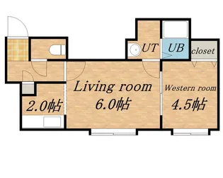 K’Z北円山【202号室】の間取り
