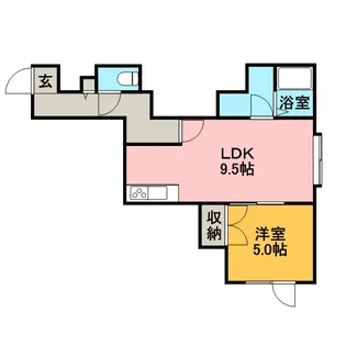 フォレスト【102号室】の間取り