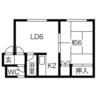 澄川マンション【202号室】の間取り