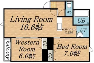 クラール発寒【2階】の間取り
