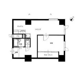 全国ビルニューオリンピア【718号室】の間取り