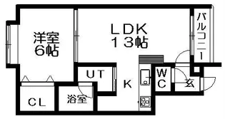 マリーマンション【203号室】の間取り