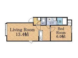 フルハウス八軒【1階】の間取り