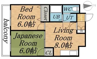ソレイユ琴似【1階】の間取り