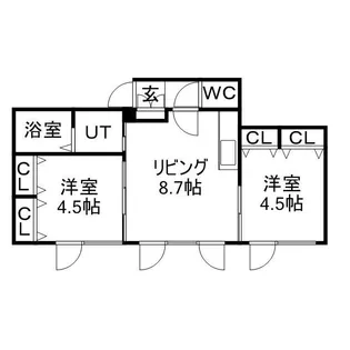 PRESENCE琴似 B棟【1階】の間取り