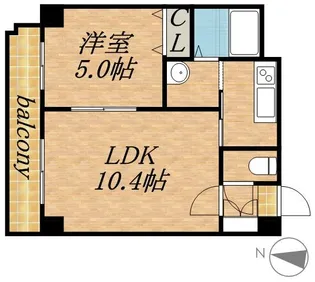 WILLDO南12条【00902号室】の間取り