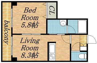 AMBIENTE619【00502号室】の間取り