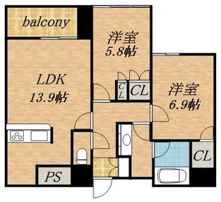 グランカーサ裏参道【00301号室】の間取り