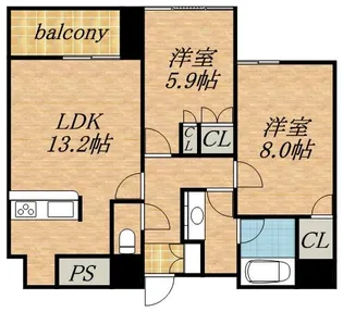 グランカーサ裏参道【00801号室】の間取り