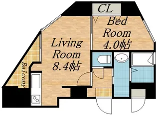 クラッセ知事公館前【00502号室】の間取り