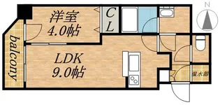 アルファタワー札幌南4条【00801号室】の間取り