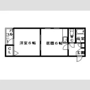 ジュオ山鼻【00307号室】の間取り