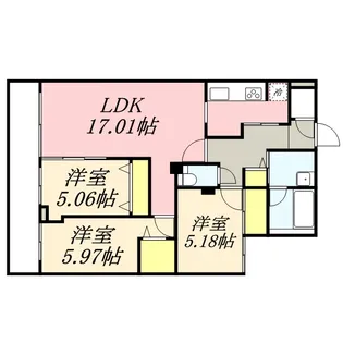 YAMAHANAーCITY.STELLA【5階】の間取り