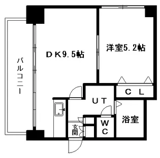 グランカーサ南11条【00908号室】の間取り