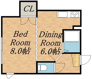 メゾンエスポアール【00410号室】の間取り