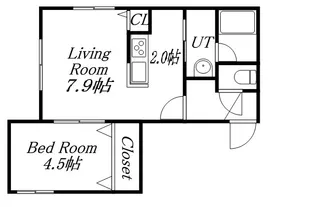 CROWN CLOVER【2階】の間取り