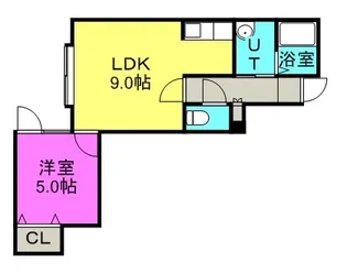 フローラ【101号室】の間取り