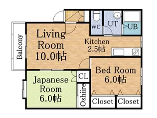 高橋コーポ3【102号室】の間取り