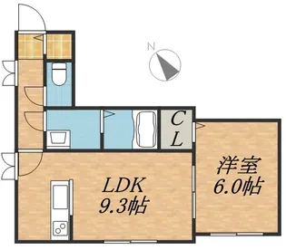 アルファ山の手【4階】の間取り