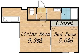 グランドサクセス南大通【0503号室】の間取り