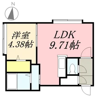 LUXE 山鼻【1階】の間取り