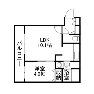 アスパイア琴似【0405号室】の間取り