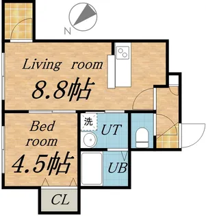 ル・ソレイユ【406号室号室】の間取り