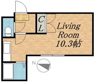 シティクレヴァライフ【405号室】の間取り