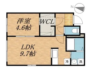 アッサンブラージュC.T.W【4階】の間取り