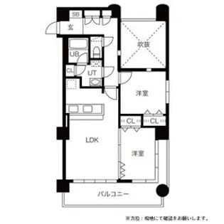 プラザ南伏見【0203号室】の間取り
