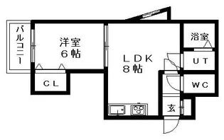 プラザ・スズ札幌Ⅱ【2階】の間取り