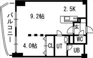 グランカーサ永山公園通 WEST【00503号室】の間取り