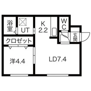 アンシャンテ手稲前田【2階】の間取り
