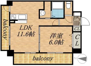 フィール円山【2階】の間取り