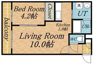 フィオーレ参番館【3階】の間取り