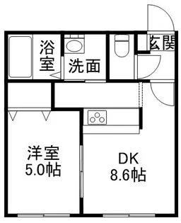 ケレス発寒【00202号室】の間取り
