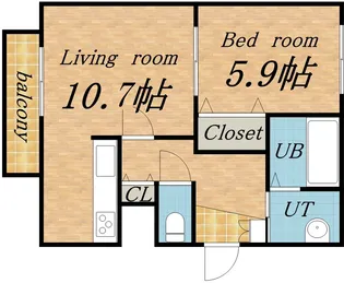 ハイムエルデZW【603号室】の間取り