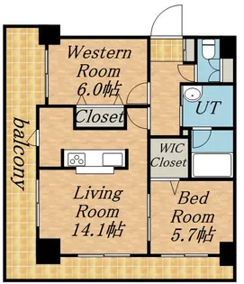 第10旭レジデンス【3階】の間取り