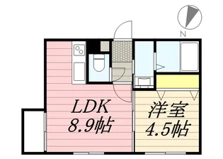 ルフト琴似【4階】の間取り