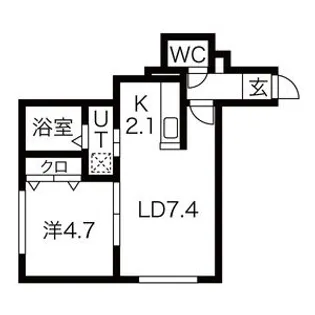 VIVACEⅣ(ヴィヴァーチェ4)【3階】の間取り