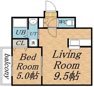 エクセレント壱番館【2階】の間取り