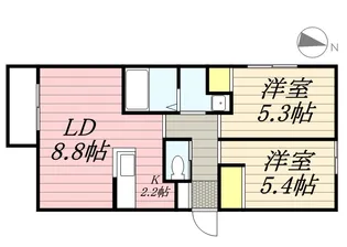 CLASSIC HONG【202号室】の間取り