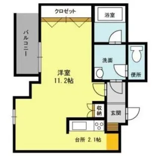 ノンナ ミーア(八光ビル)【4階】の間取り