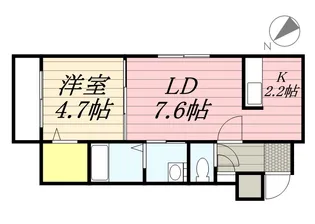 クラヴィス発寒南【1階】の間取り