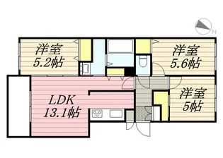 オール裏参道【3階】の間取り