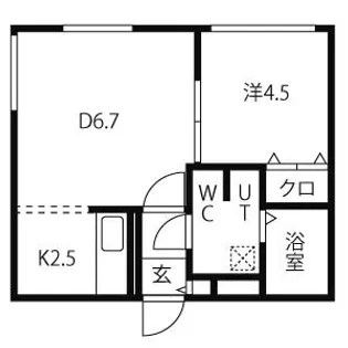 ブランノワール桑園【3階】の間取り
