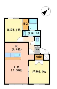 パークヒルズ藤野【202号室】の間取り