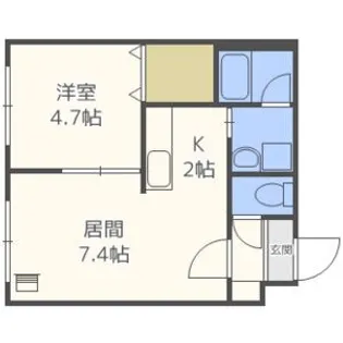 ブランノワール琴似ST【2階】の間取り