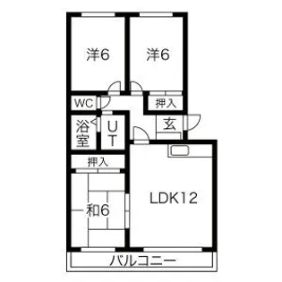 アステル西野【302号室】の間取り